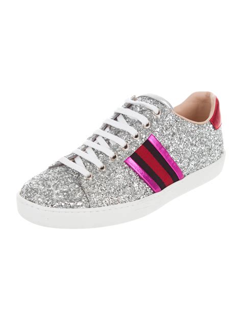 Gucci glitter web sneakers